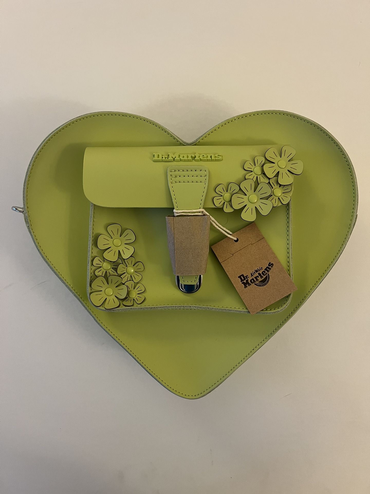 Dr. Martens Lime Green Heart Crossbody Bag