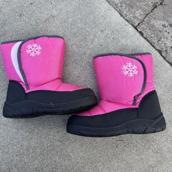 Pink Snow Boots Size 4