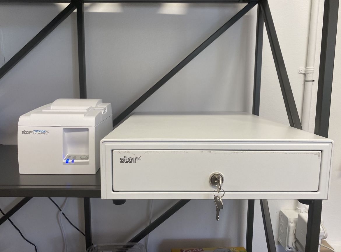 Star Micronic Cash Drawer + Star TSP100IIIW WiFi Receipt Printer