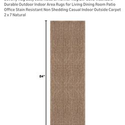 2’ X 7’ Jute Runner Rug