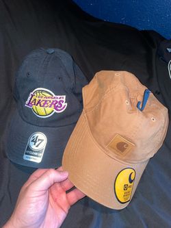 LA Lakers NBA '47 Clean Up Adjustable Black + Carhartt Brown Cap