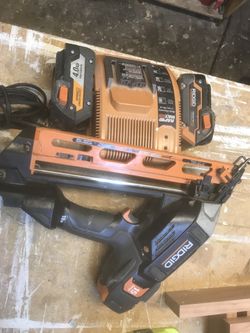 Ridgid 18v nailer $170$$$$ the gun needs some fix