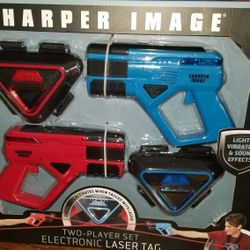 NEW IN BOX SHARPER IMAGE TWO PLAYER SET ELECTRONIC LASER TAG.  PICK UP MIDDLEBORO ONLY FINAL SALE 
