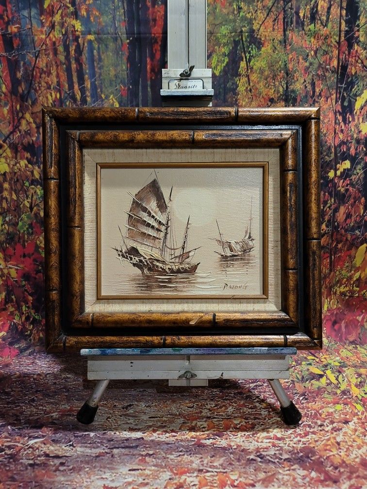 Painting Of Boats On Water By P. Wong