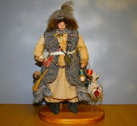 Vintage Karen Drayne Dirty Bunnie: RARE 1993 Indian Girl 16" Hand Made Doll