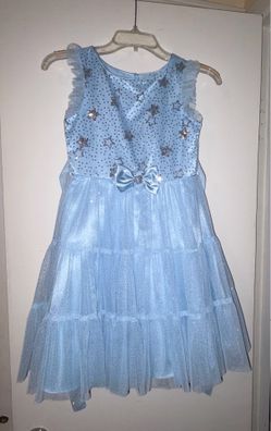 Celestial Princess Jona Michelle Girls 8 Sequin Star Tiered Tulle Party Dress