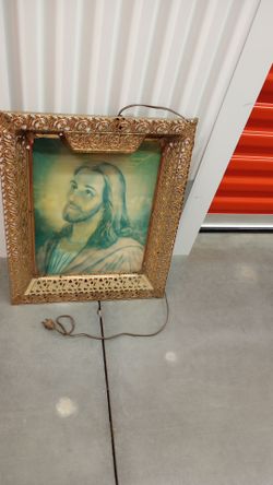 3-D Picture of Jesus and the Last Supper Vintage Light weight