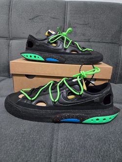 Nike Blazer Low Off White Electro Green Size 9.5