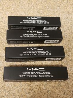 📍New! 4 Piece Lot, MAC Cosmetics, ₩aterproof Mascara 0.33oz