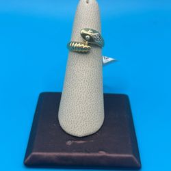 18k Diamond Snake Ring