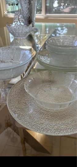 Glass Cristal plates