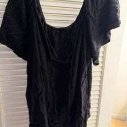 Black Cotton Blouse
