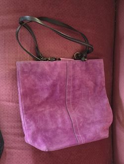 Authentic Coach Suede Purse 