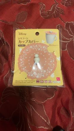 Disney Floral Silicone Cup Cover - Peach