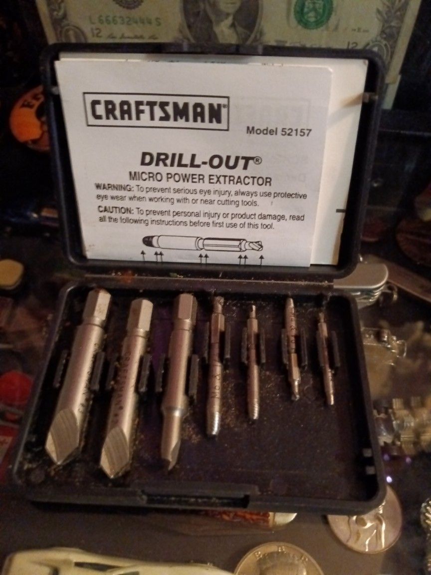 Vintage Craftsman Drill Out Micro Power Extractor.