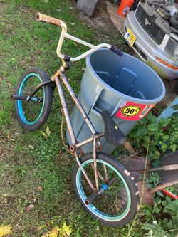BMX bicycle frame with a Cult Crew and Chase Dehart Odyssey