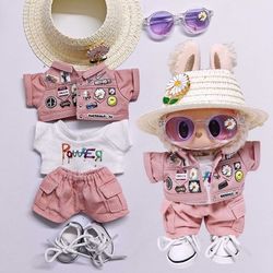 6 pcs Clothes Set For 17cm Doll Labubu
