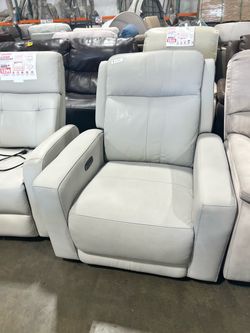 Zero gravity power leather recliner