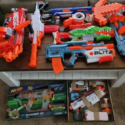 Assorted NERF Blasters