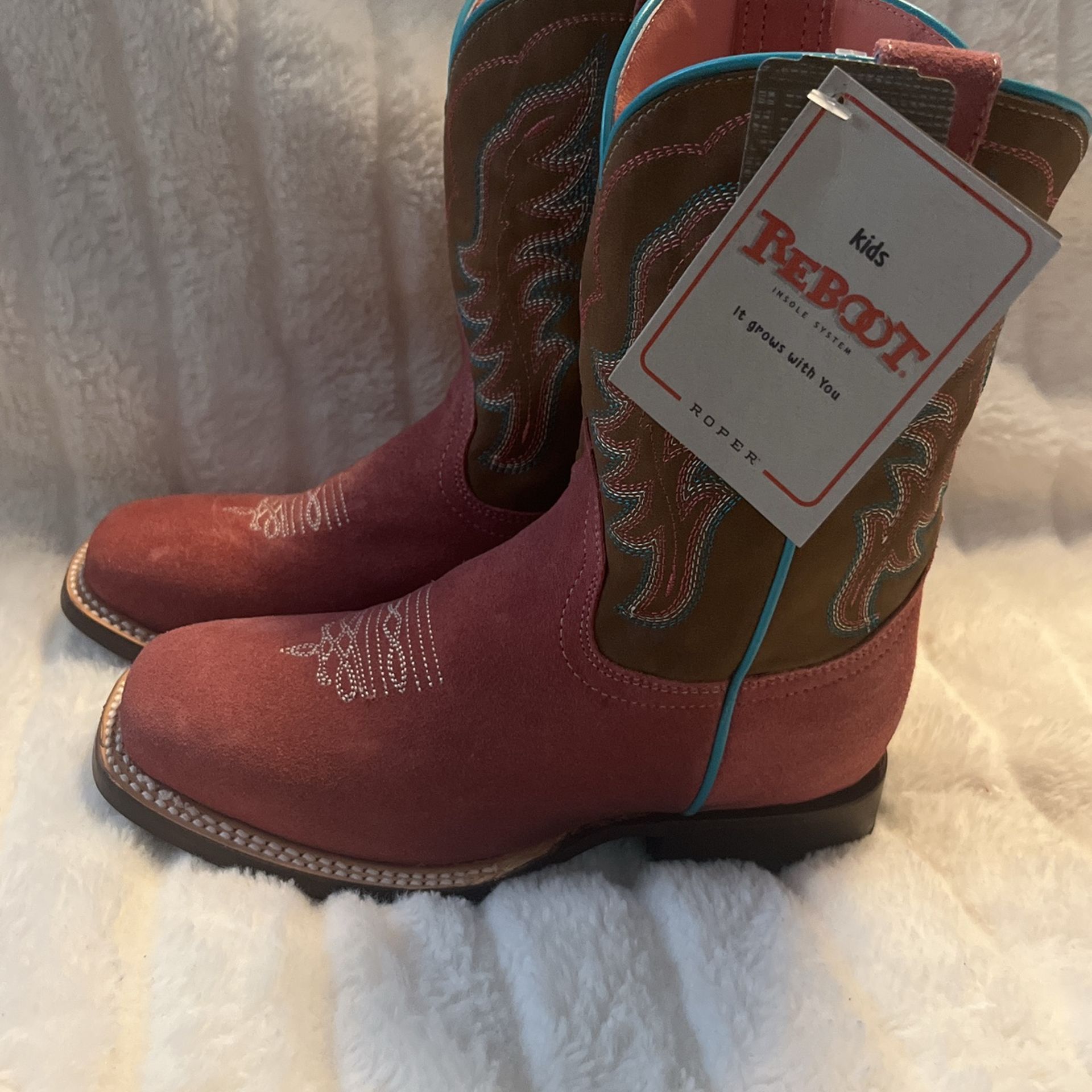 Pink Girls Cowboy Boots