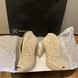 Brand New Woman’s Inc brand Beige High Heel Shoes Up For Sale 