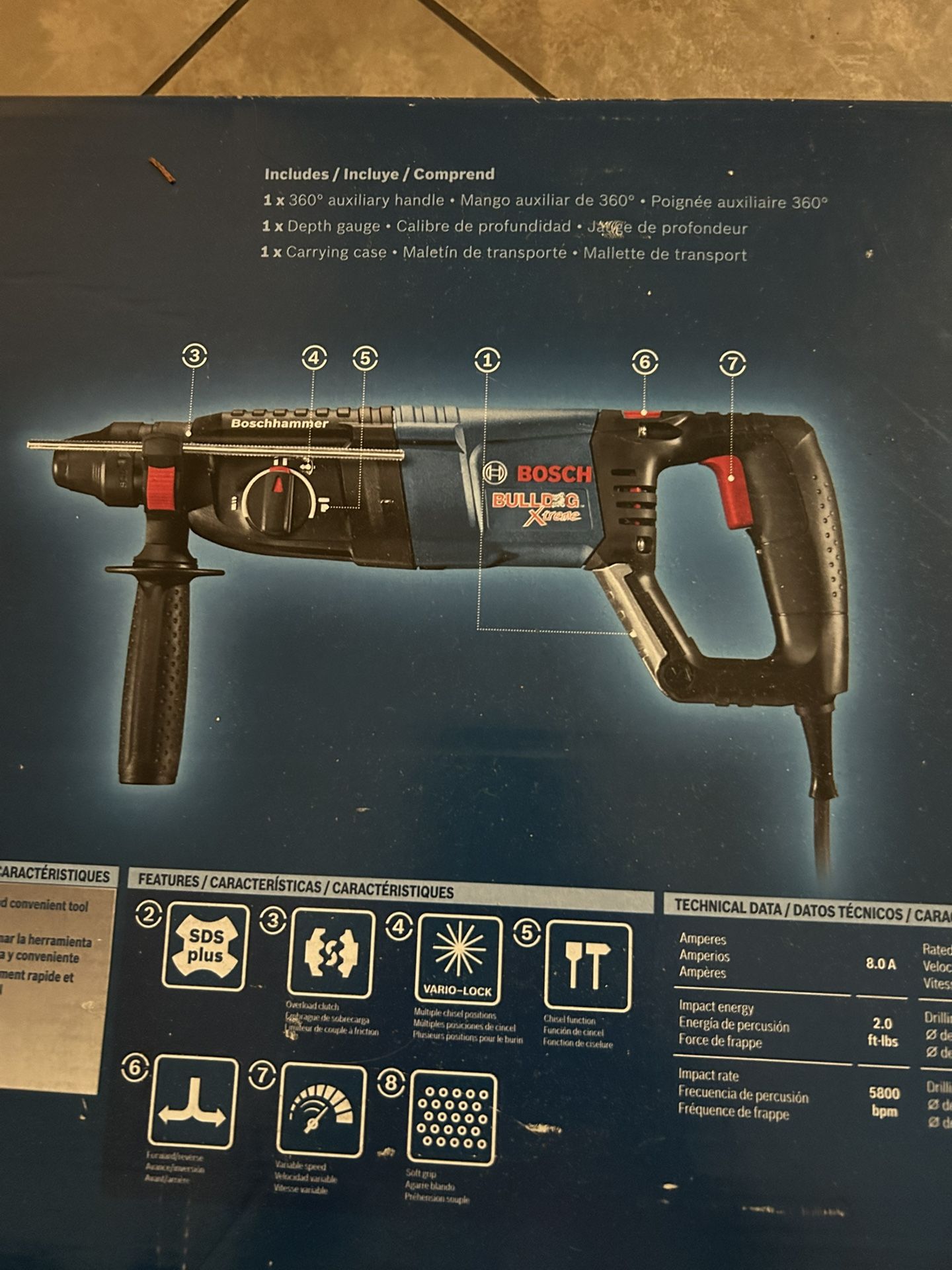 Bosch Bulldog Extreme Drill With Drill Bits For Sale In Anaheim Ca