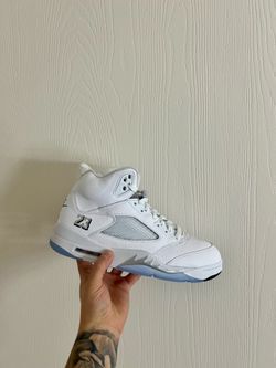 Jordan 5 White Metallic Mens Size 9