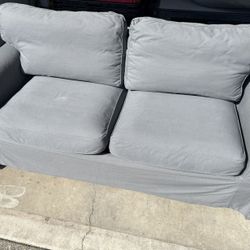 Grey Couch With Pull Out Bed