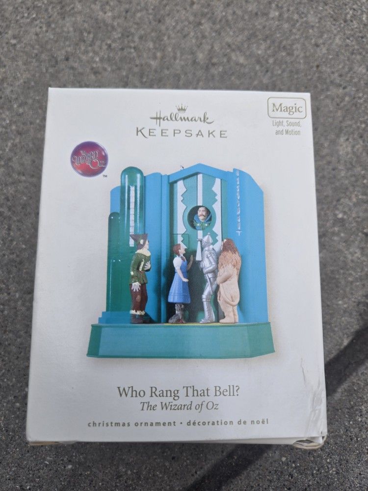 Wizard Of Oz Hallmark Ornament "Who Rang That Bell"