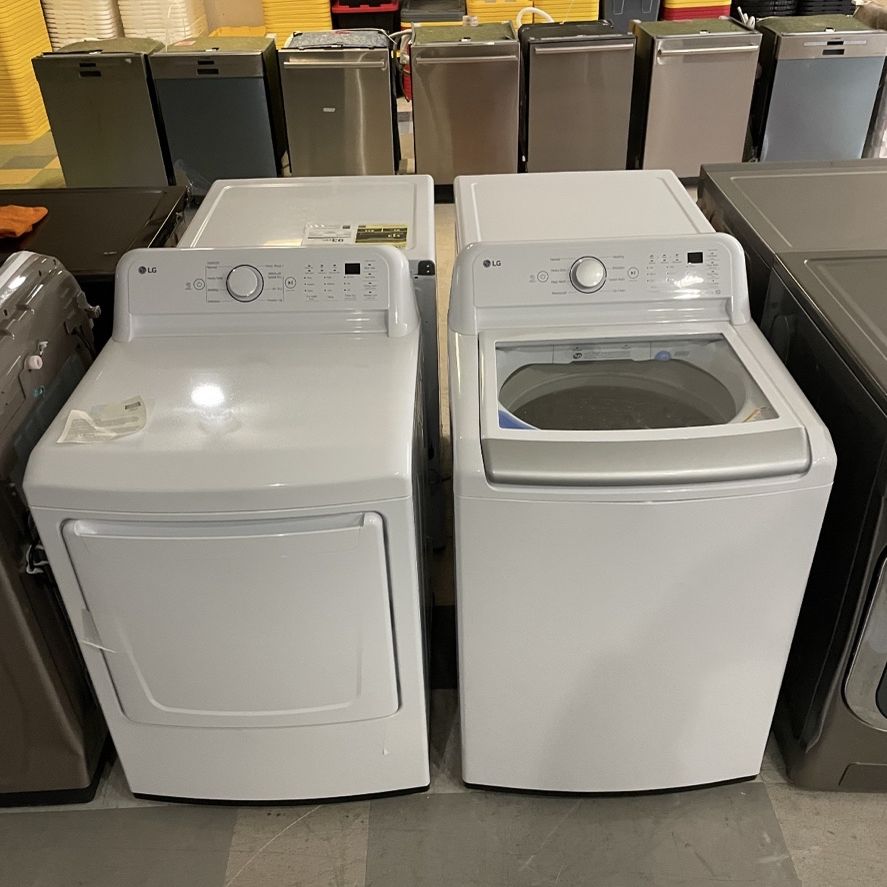 LG Top Load Washer With Gas Dryer 