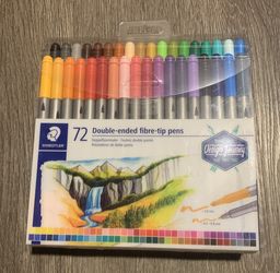 Staedtler 72 double-ended fiber-tip pens (New)