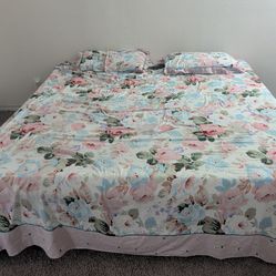 Bed stand with king size mattress