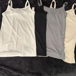 Woman’s Size Small Tank Tips 4 Different Colors Spaghetti Strap 