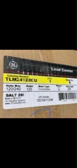 GE TLM2412RCU 125 a 3r panel