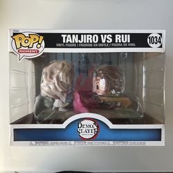 Demon Slayer Tanjiro vs Rui 1034 Funko Pop moment
