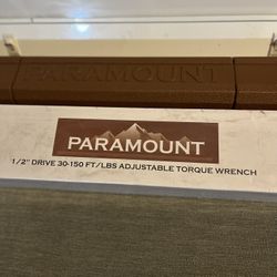 New. 1/2” Drive 30 - 150 Ft/lbs Adjustable Torque Wrench