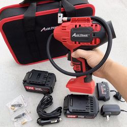 Cordless Tire Inflator Air Compressor Car Tire Pump with Rechargeable  Battery