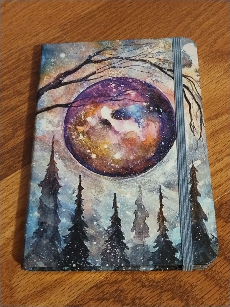 Gold-Lined Mystic Moon Hardcover Journal 5" x 7"