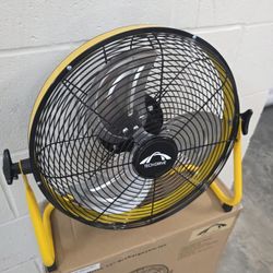 14" Portable Recharable Battery Operated Floor Fan with 360° Adjustable Tilting for Indoor & Camping Travel Outdoor