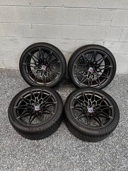 OEM Set of 4 Staggered BMW M3 M4 Wheels Rims 19x9.5 20x10.5 5x112 826M G80 G82