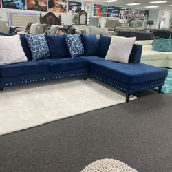 Beautiful Velvet Sectional In Stock Also Comes In Black And Grey $500 OFF!!!