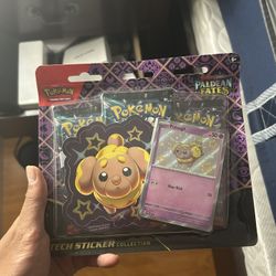 Paldean Fates Fidough Sticker Collection