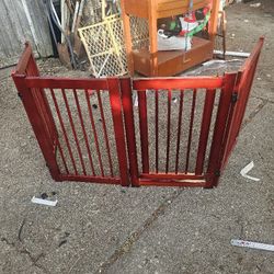 Price Is Firm.. Freestanding Pet Gate With Swinging Door