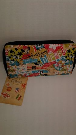 Disney Wallet - Classic Collage Disney Parks Wallet .