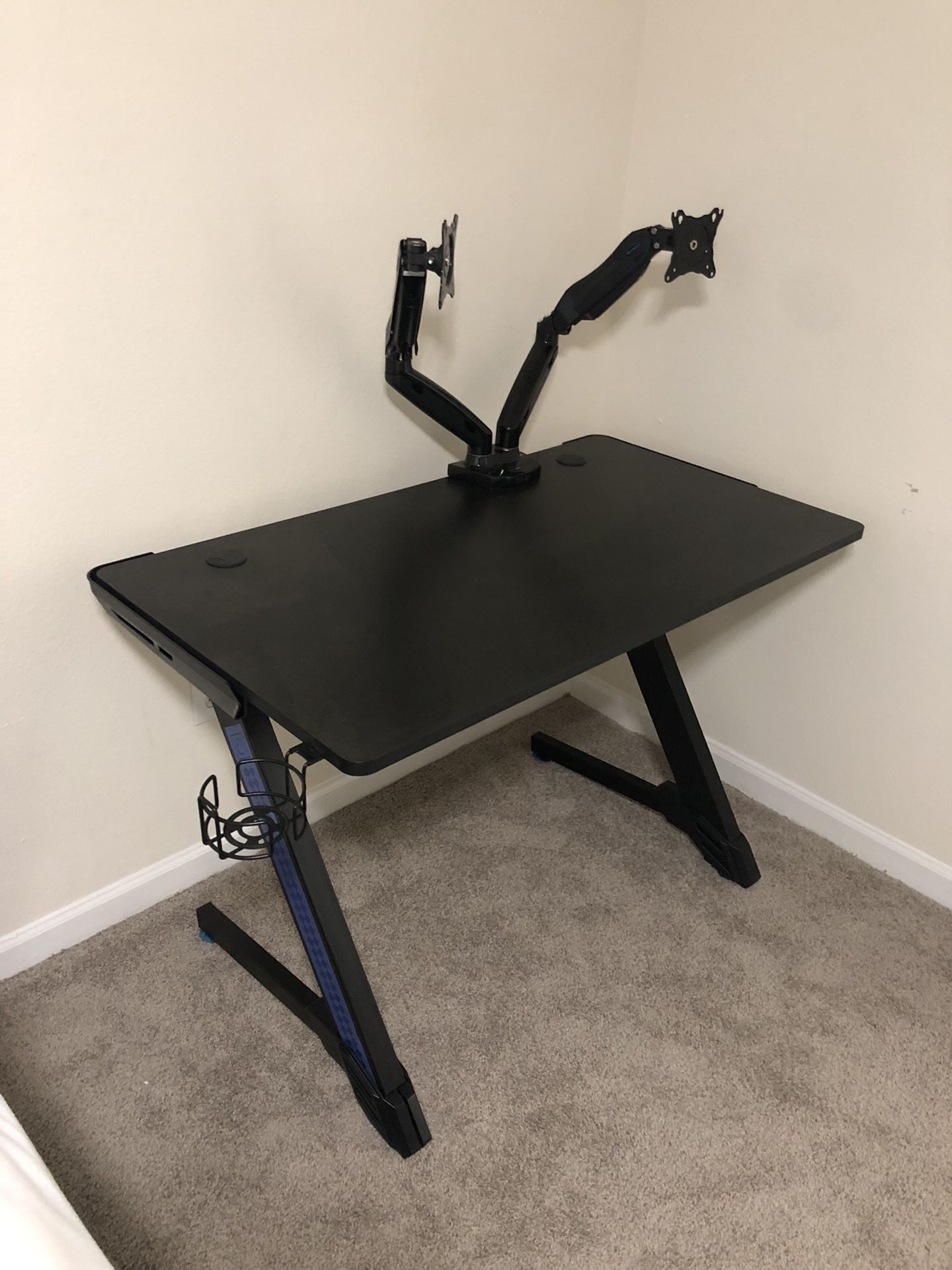 Gaming Table w/ Monitor arms