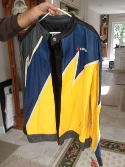Suzuki ricing leather jacket