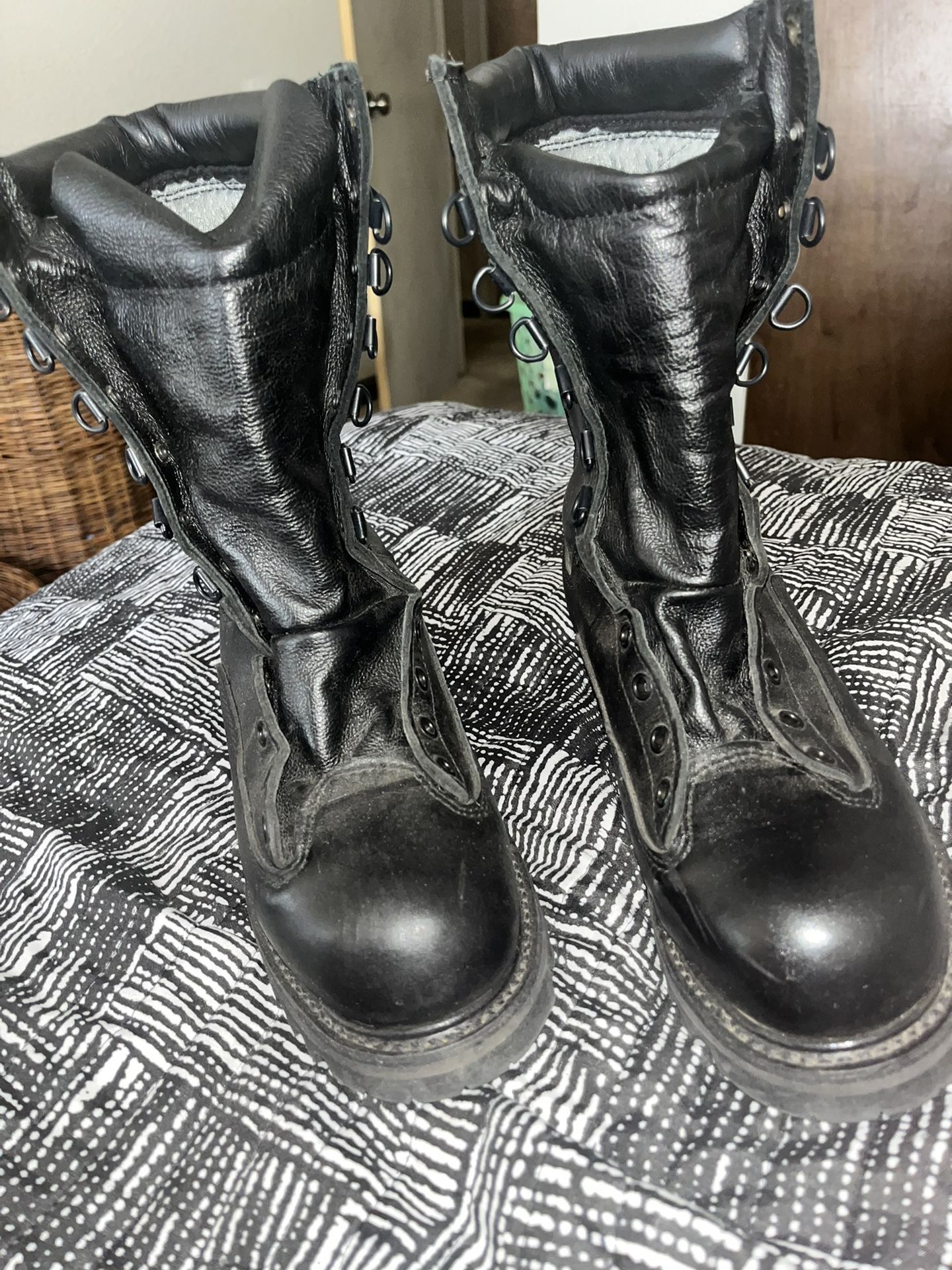 Genuine Leather Military/Motorcycle Boots