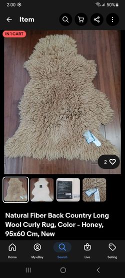 Sheepskin rug beige