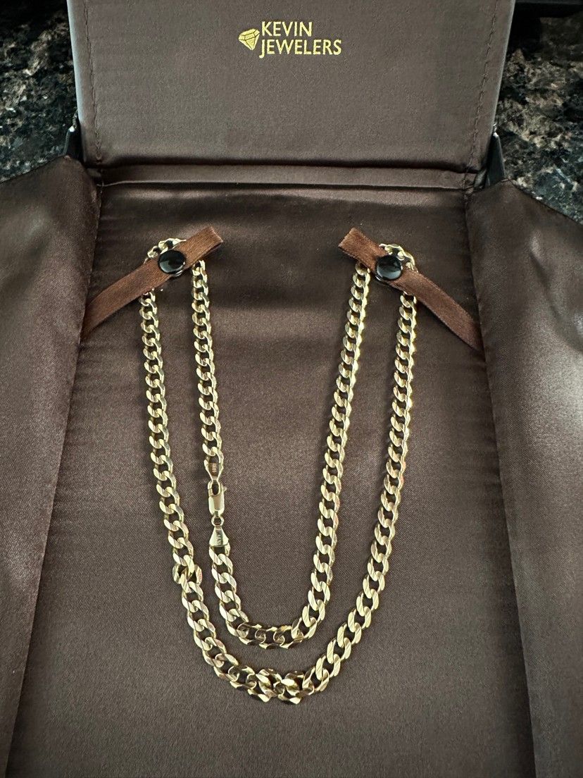 24" 14k Solid Gold Chain