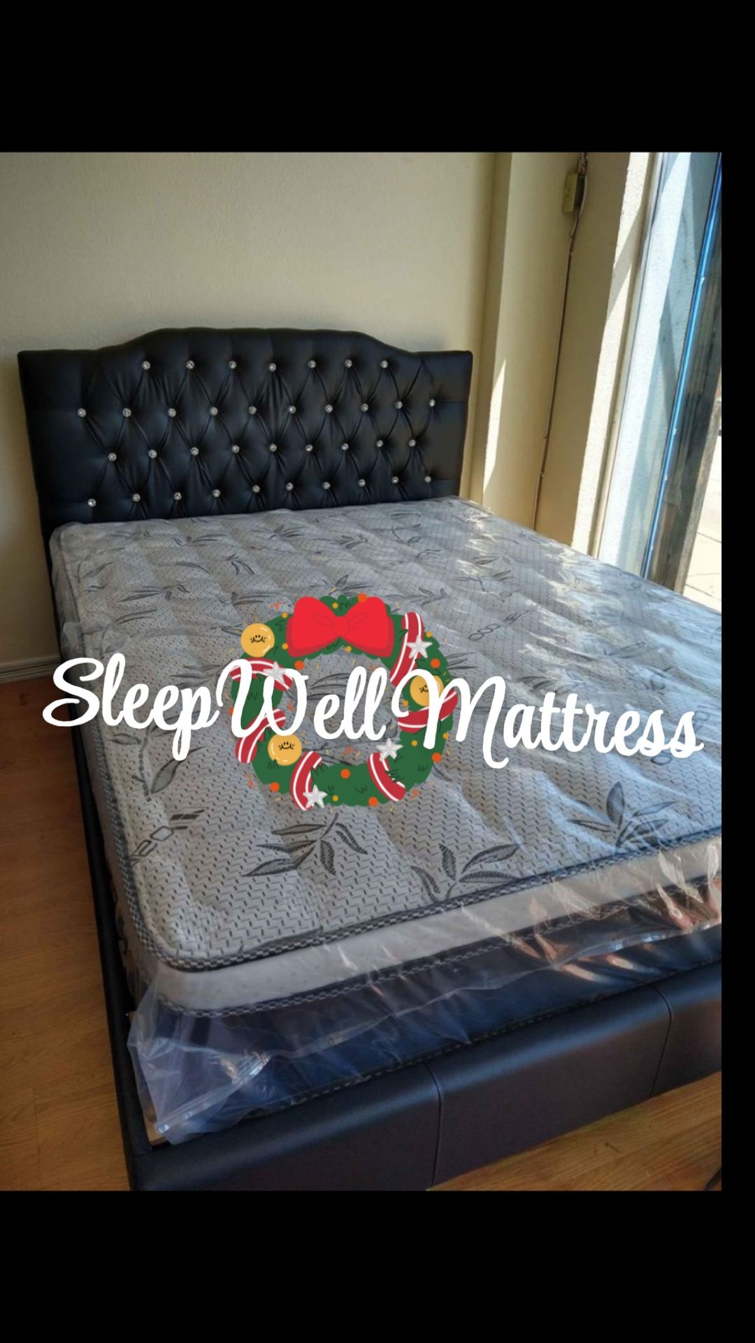 Queen Size Bed Frame With Pillow Too Mattress Included 